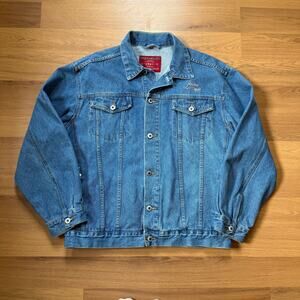 Men’s Vintage Riviera Las Vegas Hotel Casino Denim Jean Trucker Jacket Sz M VTG